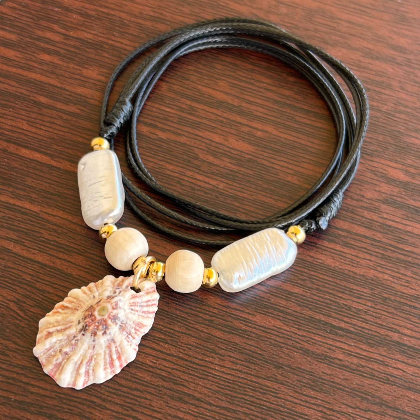 Adjustable Necklace - Natural Shell
